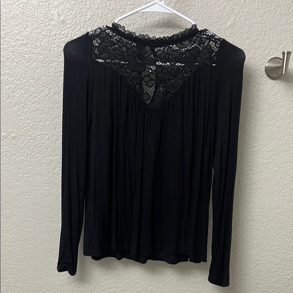 Elegant Black Lace Top